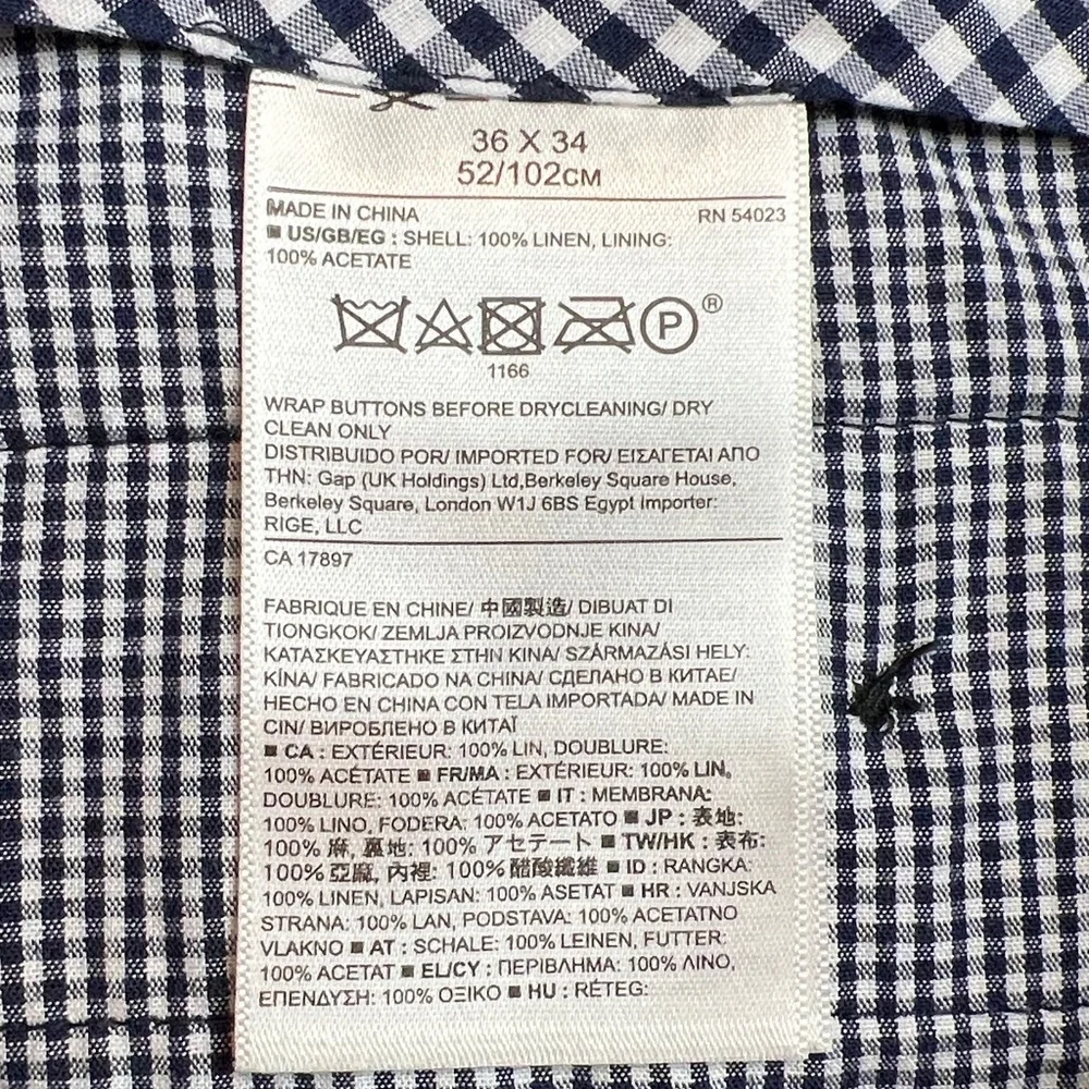 Banana republic men's slim-fit dress pants trousers tailored Travel Stretch 36